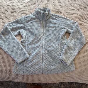 Columbia Women's Light Blue Sherpa Full Zip Fleece Jacket